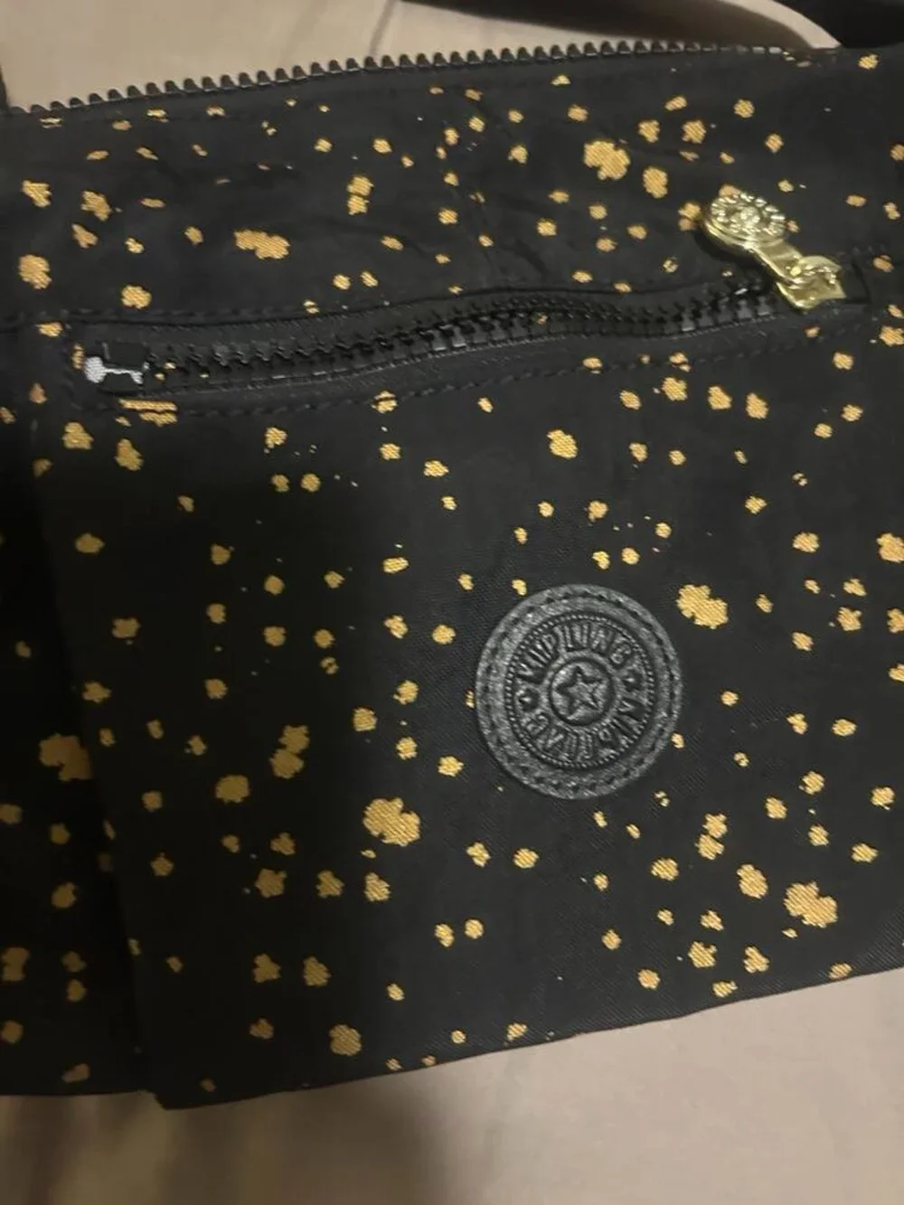 Kipling Gold Small Zipper Bag